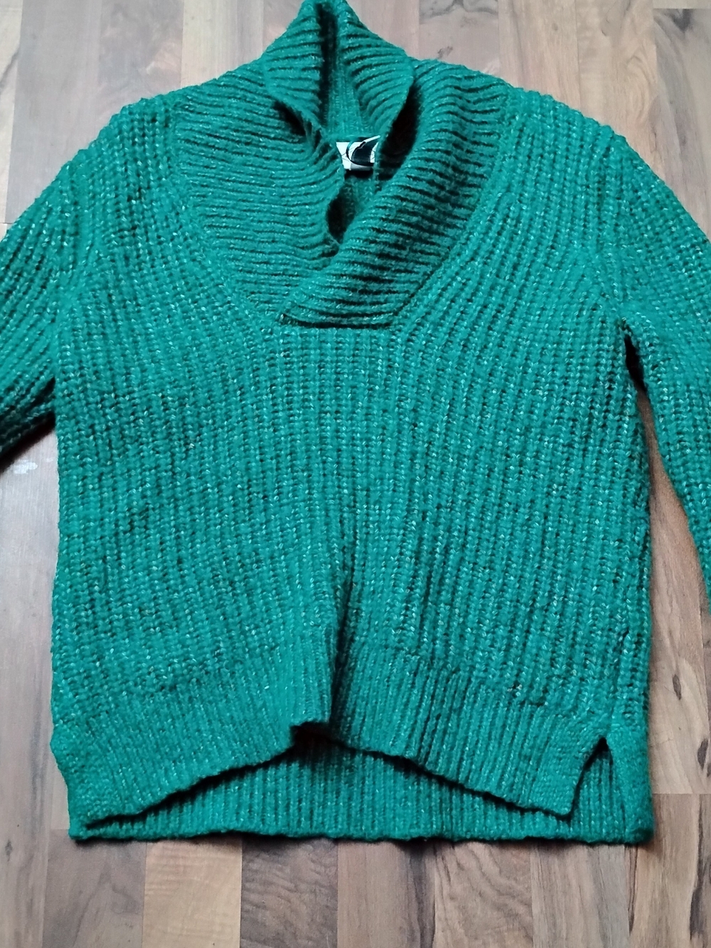 St. John's Bay Emerald Ribbed Cowl Neck Sweater